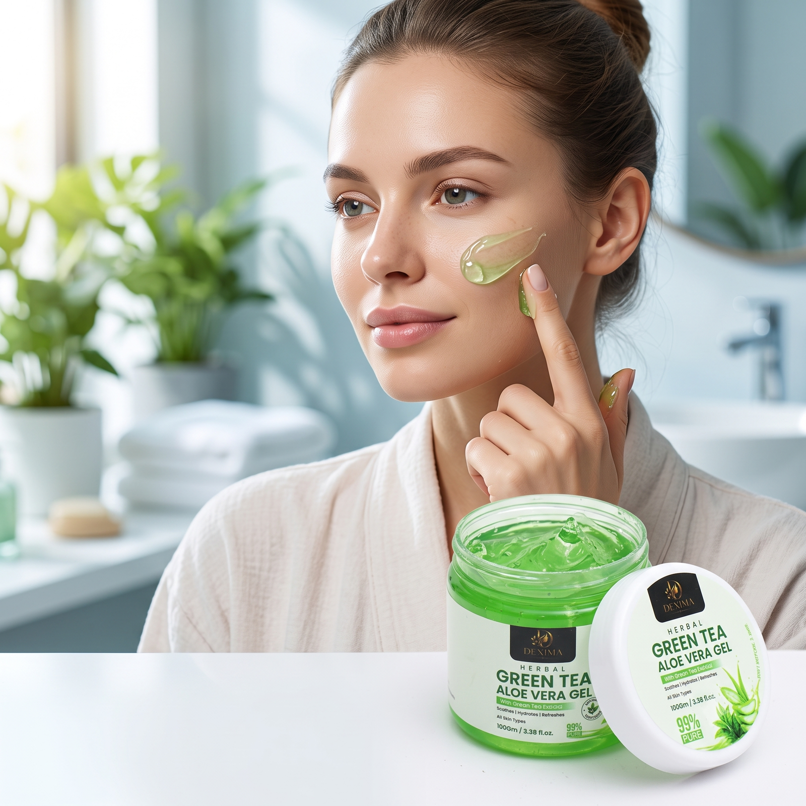 Green Tea Aloe Vera Gel 100 GM