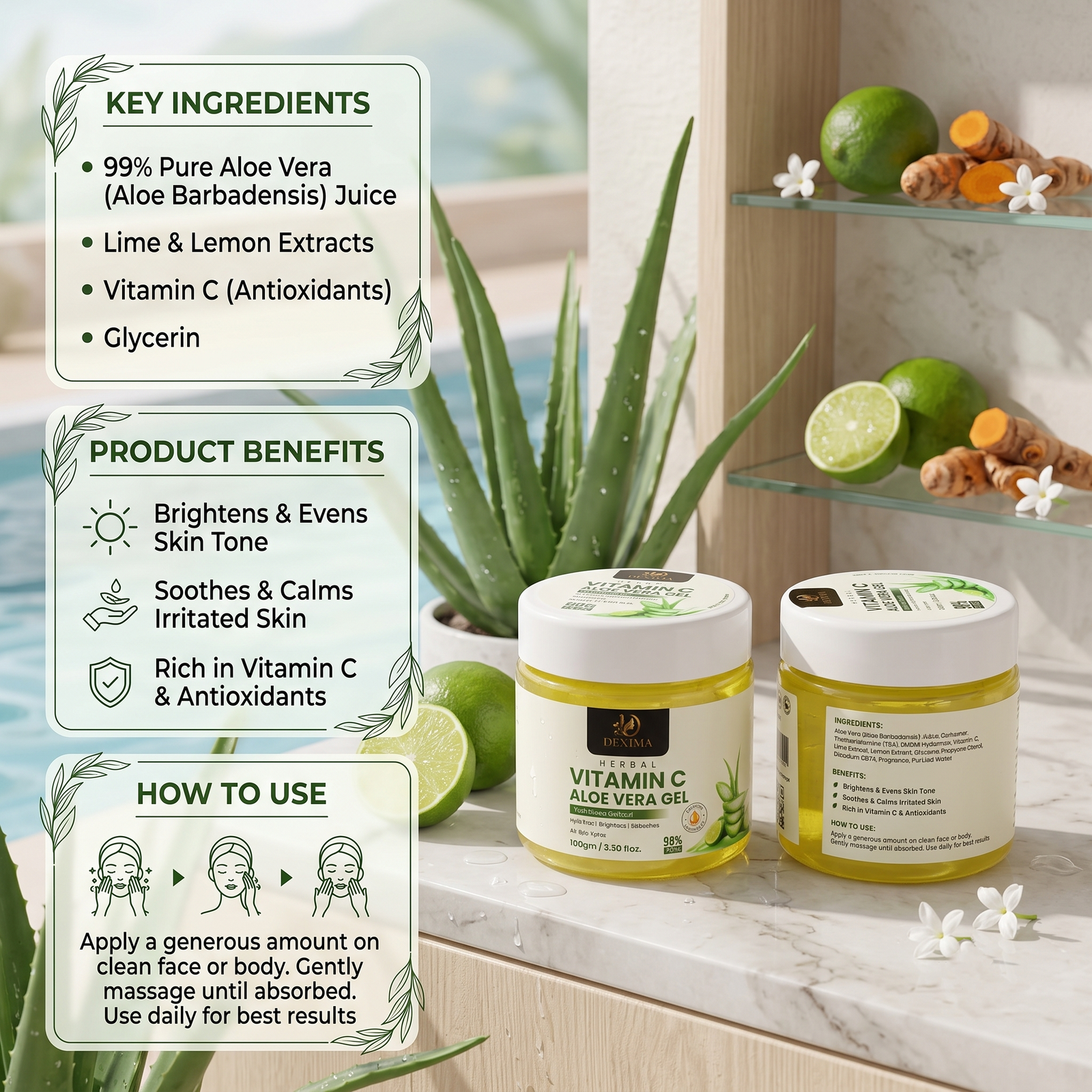 Vitamin C Aloe Vera Gel 100 GM