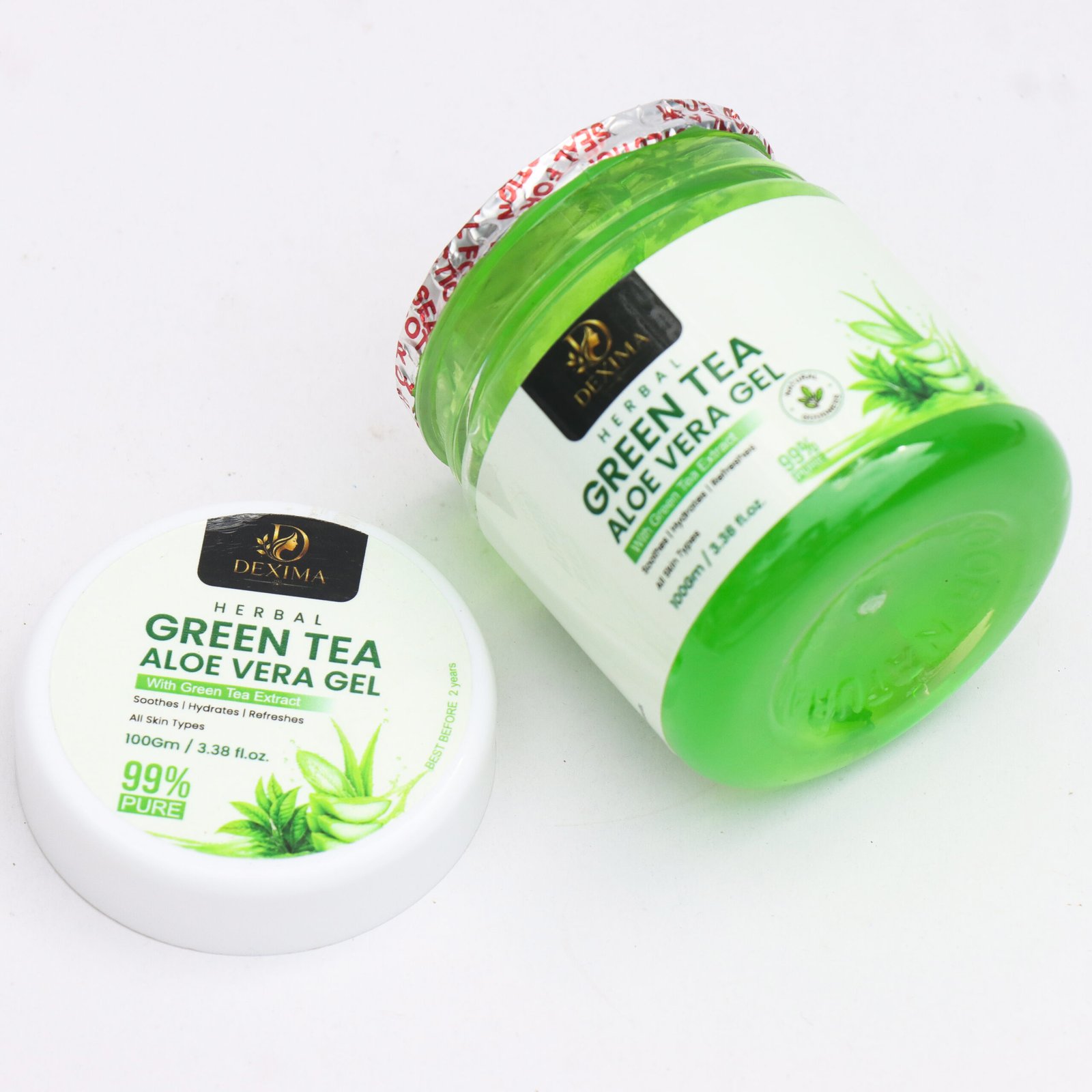 Green Tea Aloe Vera Gel 100 (Pack of 2)