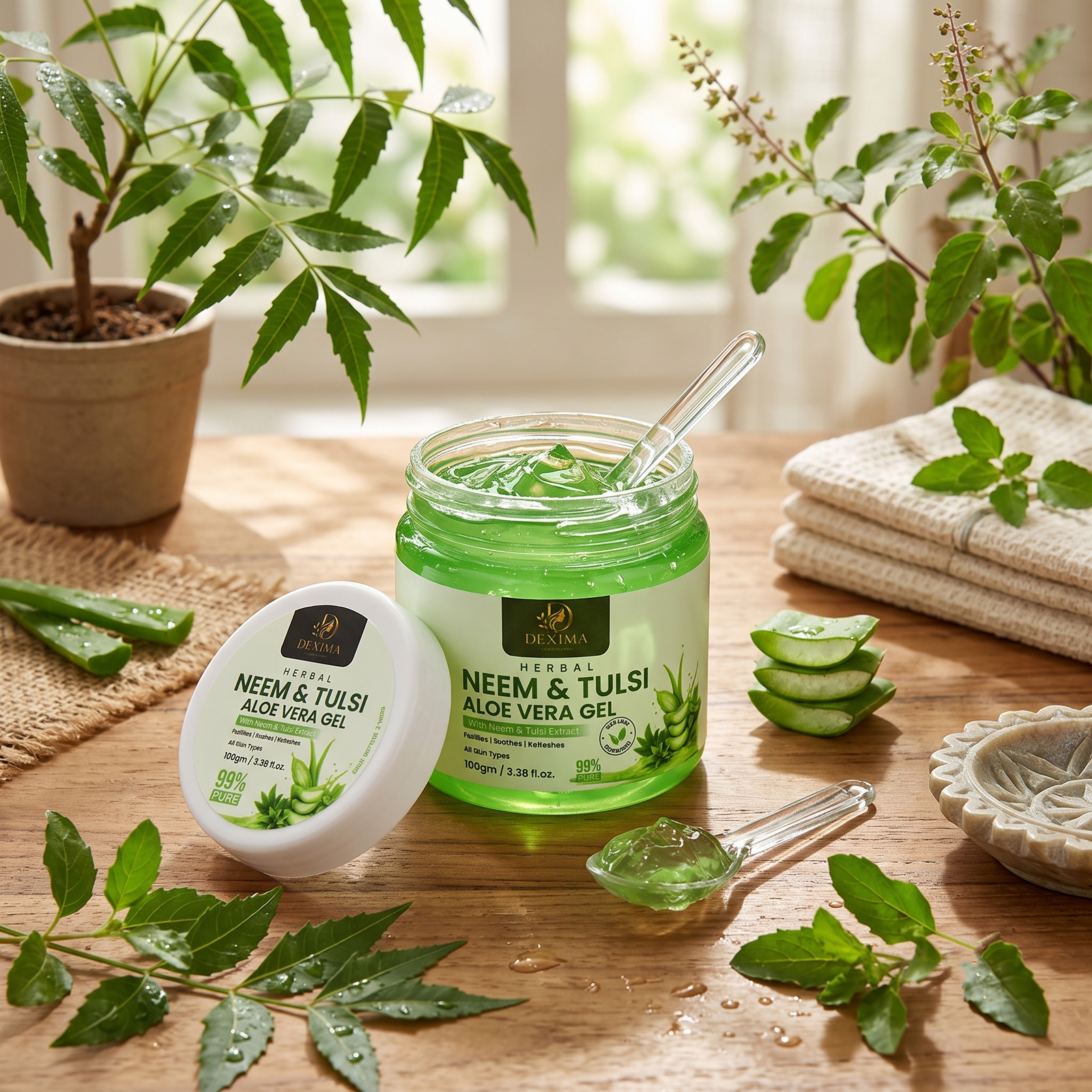 Neem & Tulsi Aloe Vera Gel 100 GM
