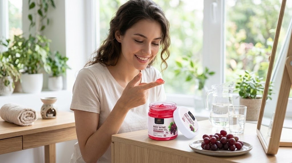 Red Wine Aloe Vera Gel 100 GM (Pack of 2)